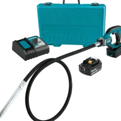Cordless Concrete Vibrators; Vibrations Per Minute: 12500; Head Length (Inch): 8-11/16; Shaft Length: 96; Head Dia: 1; Battery Voltage: 18; Battery Included: (2) BL1850B; Brushless Motor: No; Overall Length (Inch): 105-1/2; Battery Chemistry: Lithium-Ion
