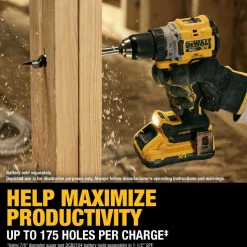 Cordless Drill: 20.00 V, 1/2 in