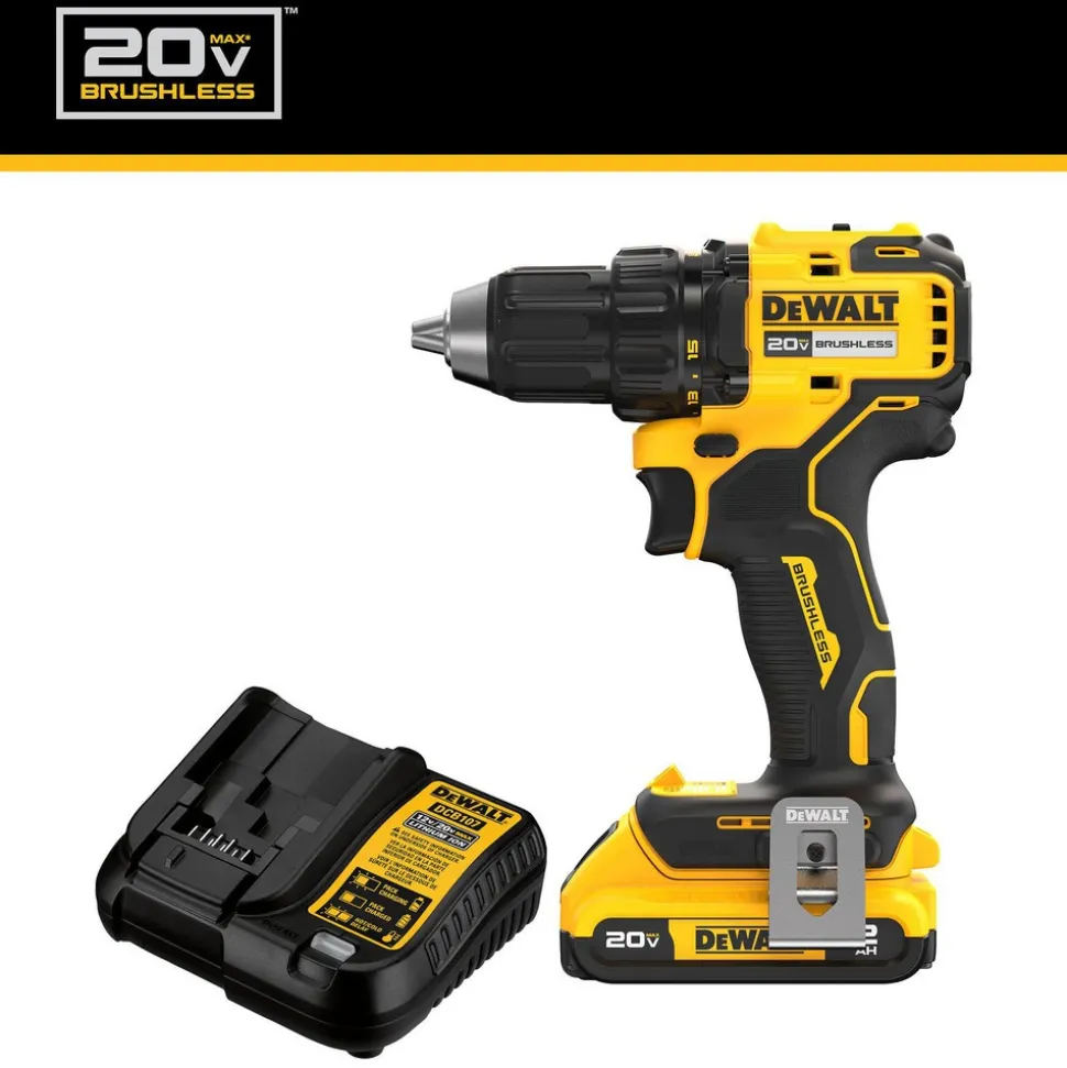 Cordless Drill: 20.00 V, 1/2 in" Chuck