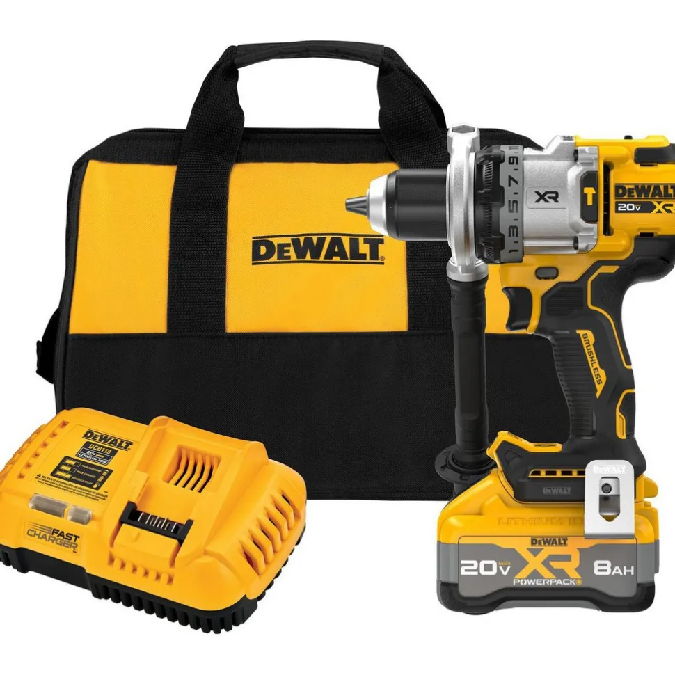 Cordless Hammer Drill: 20.00 V, 1/2" Chuck