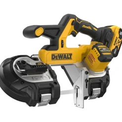 Cordless Portable Bandsaws: Voltage: 20.00 V; Maximum Depth of Cut (Decimal Inch): 3.3700; Low Speed (SFPM): 570; Cutting Capacity - Round: 3-3/8 in