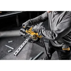 Cordless Portable Bandsaws: Voltage: 20.00 V; Maximum Depth of Cut (Decimal Inch): 3.3700; Low Speed (SFPM): 570; Cutting Capacity - Round: 3-3/8 in