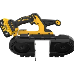 Cordless Portable Bandsaws: Voltage: 20.00 V; Maximum Depth of Cut (Decimal Inch): 3.3700; Low Speed (SFPM): 570; Cutting Capacity - Round: 3-3/8 in