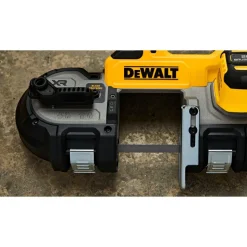 Cordless Portable Bandsaws: Voltage: 20.00 V; Maximum Depth of Cut (Decimal Inch): 3.3700; Low Speed (SFPM): 570; Cutting Capacity - Round: 3-3/8 in