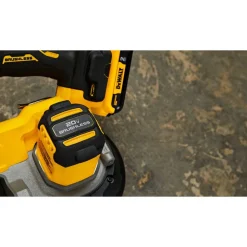 Cordless Portable Bandsaws: Voltage: 20.00 V; Maximum Depth of Cut (Decimal Inch): 3.3700; Low Speed (SFPM): 570; Cutting Capacity - Round: 3-3/8 in
