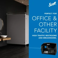 Coreless Standard Roll Toilet Paper Dispenser, 2 Roll Capacity, Black, 11.0" x 7.63" x 6.0"