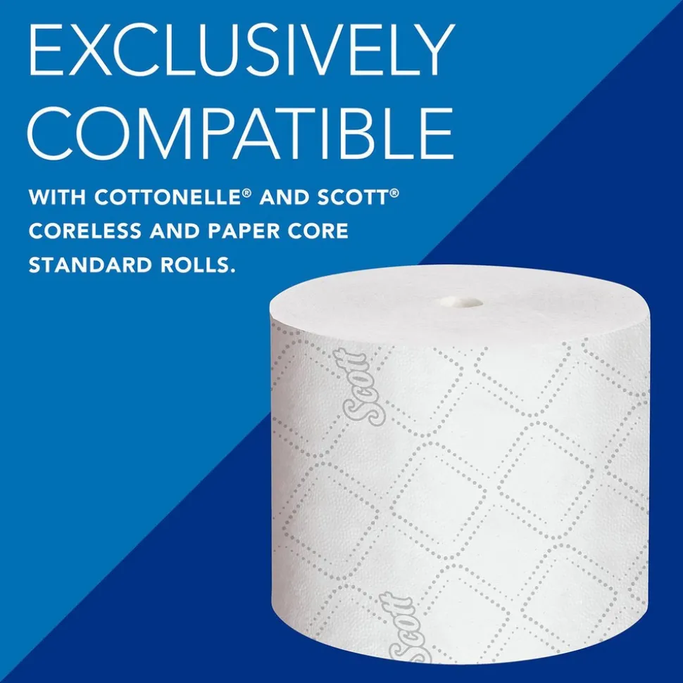 Coreless Standard Roll Toilet Paper Dispenser, 2 Roll Capacity, Black, 11.0" x 7.63" x 6.0"