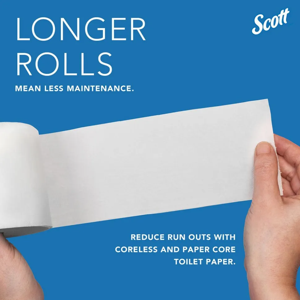Coreless Standard Roll Toilet Paper Dispenser, 2 Roll Capacity, Black, 11.0" x 7.63" x 6.0"