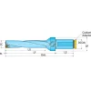 Corner Radius & Corner Chamfer End Mill Heads: Mill Diameter (mm): 20.00; Chamfer Width (mm): 10.00