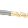 Corner Radius End Mill: 1/2" Dia, 1-1/4" LOC, 0.0600" Corner Radius, 3 Flute, Solid Carbide