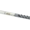 Corner Radius End Mill: 1/4" Dia, 3/4" LOC, 0.0200" Corner Radius, 4 Flute, Solid Carbide