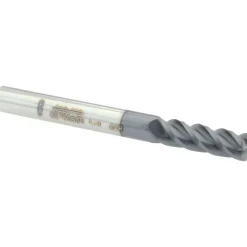 Corner Radius End Mill: 1/4" Dia, 3/4" LOC, 0.0200" Corner Radius, 4 Flute, Solid Carbide