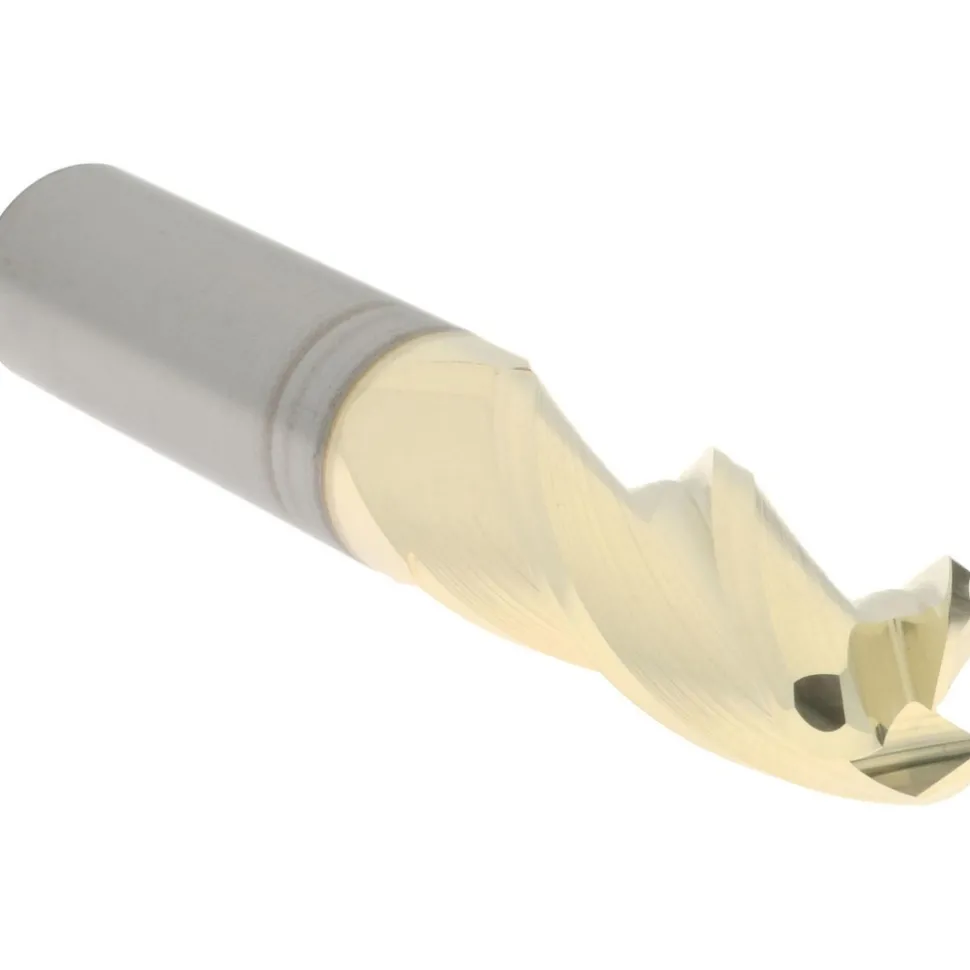 Corner Radius End Mill: 1/2" Dia, 1-1/4" LOC, 0.1250" Corner Radius, 3 Flute, Solid Carbide
