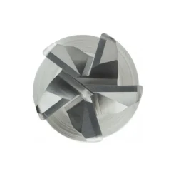 Corner Radius End Mill: 1/2" Dia, 1" LOC, 0.0300" Corner Radius, 5 Flute, Solid Carbide