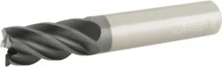 Corner Radius End Mill: 1/2" Dia, 1" LOC, 0.0300" Corner Radius, 5 Flute, Solid Carbide