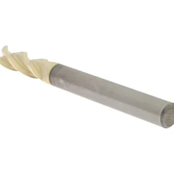 Corner Radius End Mill: 1/4" Dia, 3/4" LOC, 0.0300" Corner Radius, 3 Flute, Solid Carbide