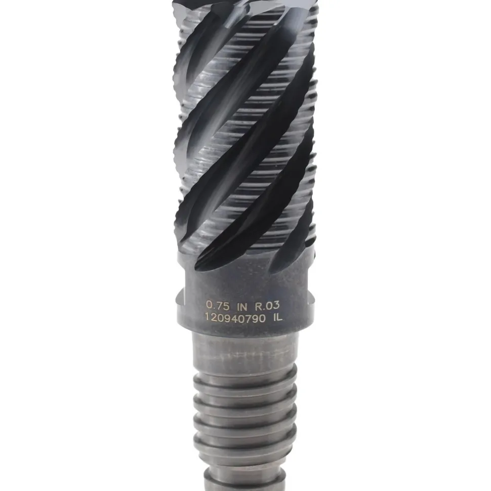 Corner Radius End Mill Head: 3/4" Dia, 6 Flutes