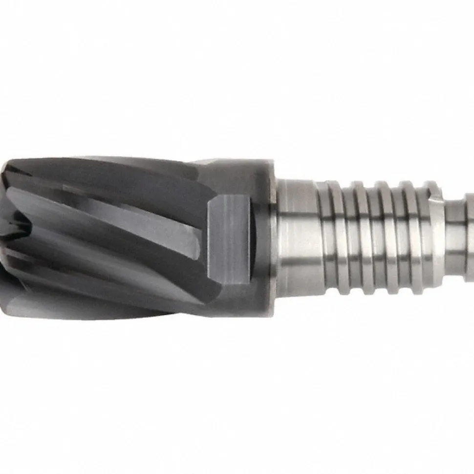 Corner Radius End Mill Head: 3/8" Dia, 6 Flutes
