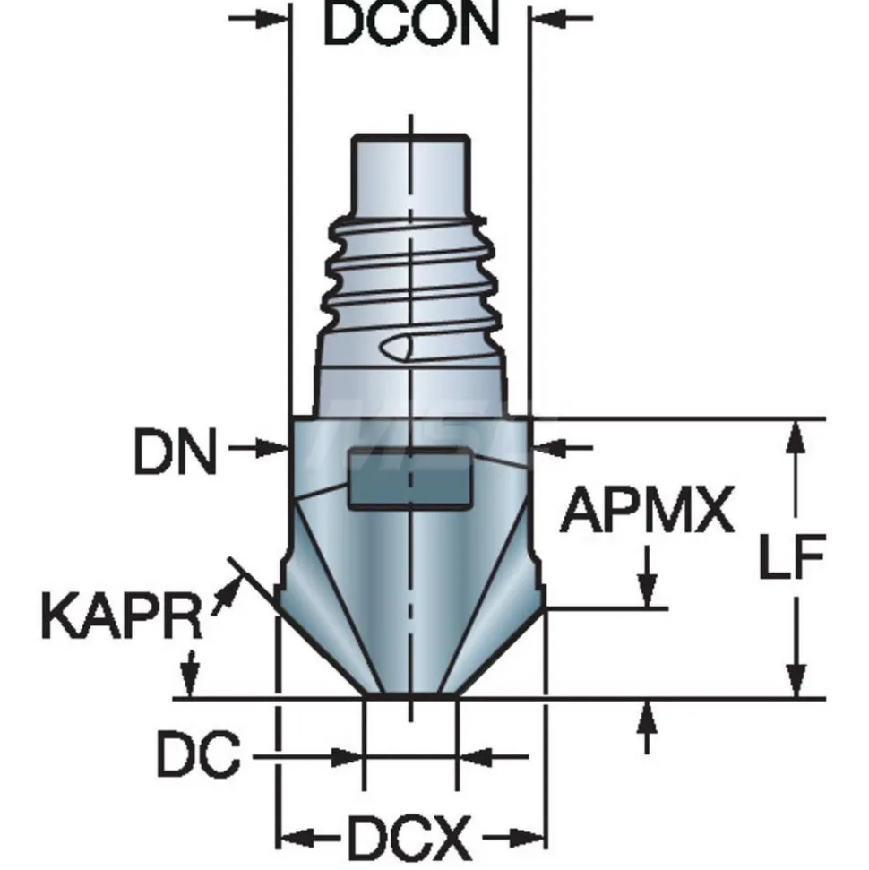 Corner Radius End Mill Head: 6 Flutes
