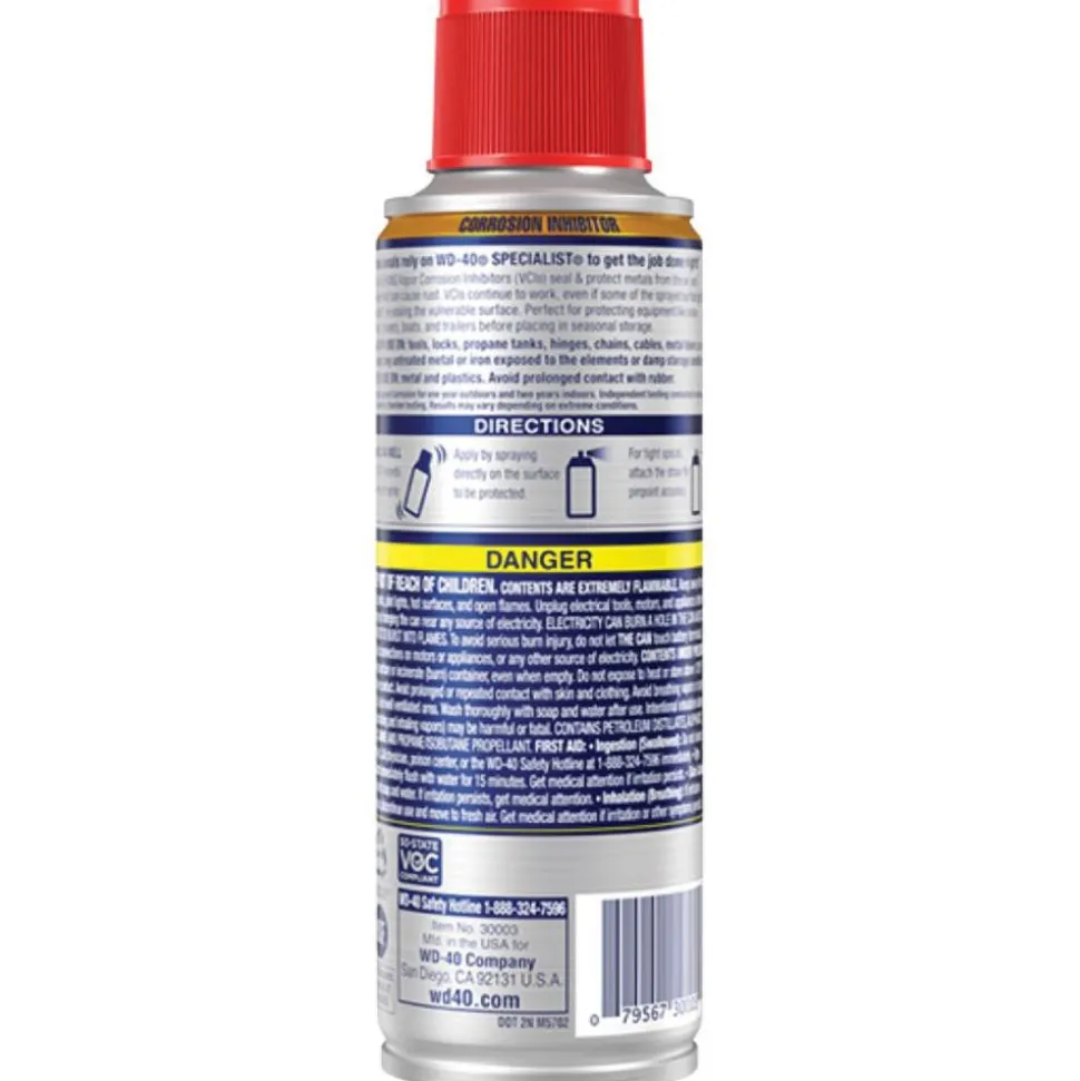 Corrosion Inhibitor: WD-40 SPECIALIST, 6-1/2 oz Aerosol Can