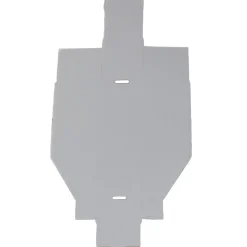 Corrugated Cardboard Hopper Shelf Bin: 4" OAW, 12" OAL, 4" OAH, White