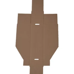 Corrugated Cardboard Hopper Shelf Bin: 4" OAW, 12" OAL, 4" OAH, White