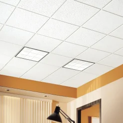 CORTEGA 24 in x 24 in Angled Tegular Edge Ceiling Tile, White