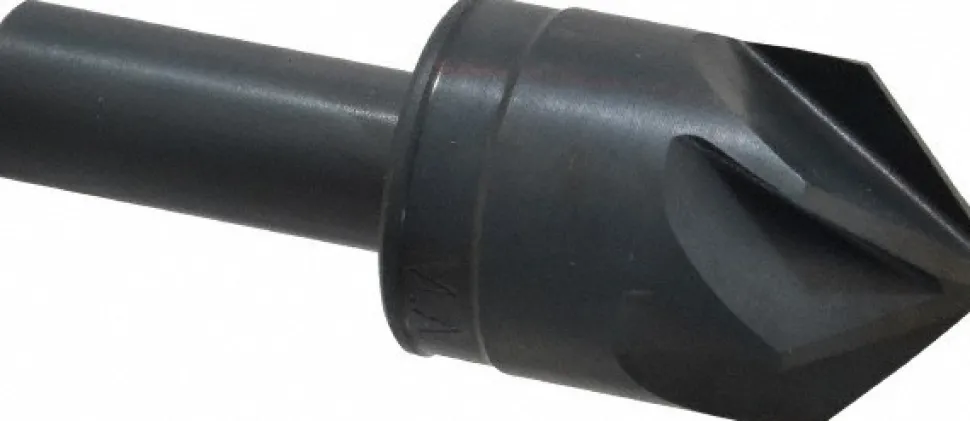 Countersink: 1" Head Dia, 90.00 deg Included Angle, 6 Flute, High-Speed Steel, Right Hand Cut
