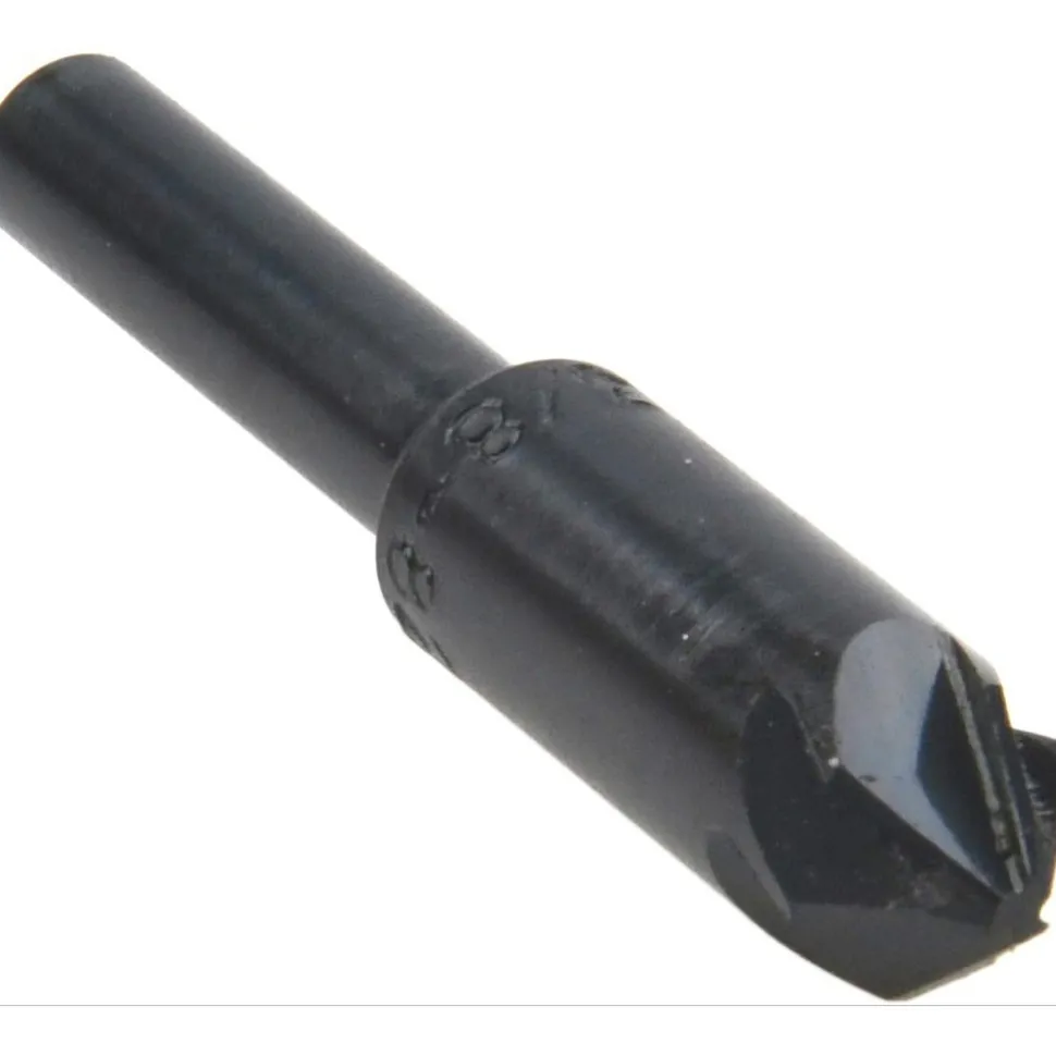 Countersink: 3/8" Head Dia, 82.00 deg Included Angle, 6 Flute, High-Speed Steel, Right Hand Cut