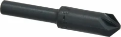 Countersink: 3/8" Head Dia, 90.00 deg Included Angle, 6 Flute, High-Speed Steel, Right Hand Cut