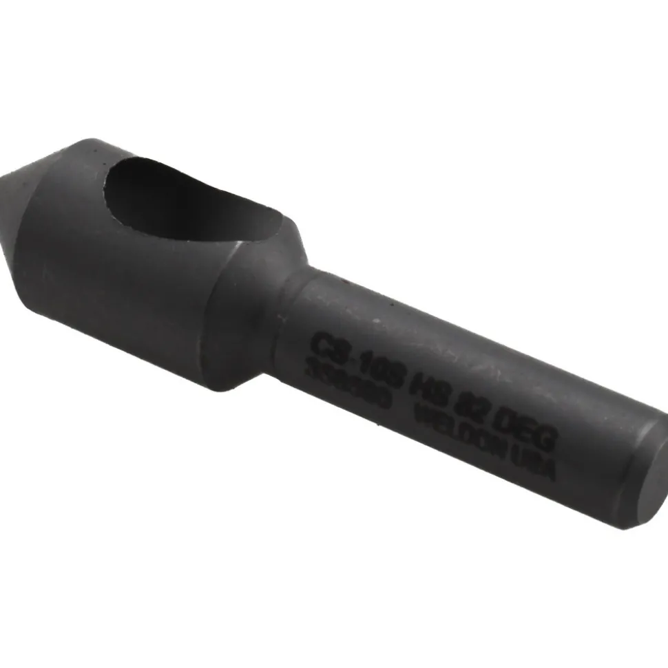 Countersink: 25/64" Head Dia, 82.00 deg Included Angle, 0 Flute, High-Speed Steel, Right Hand Cut