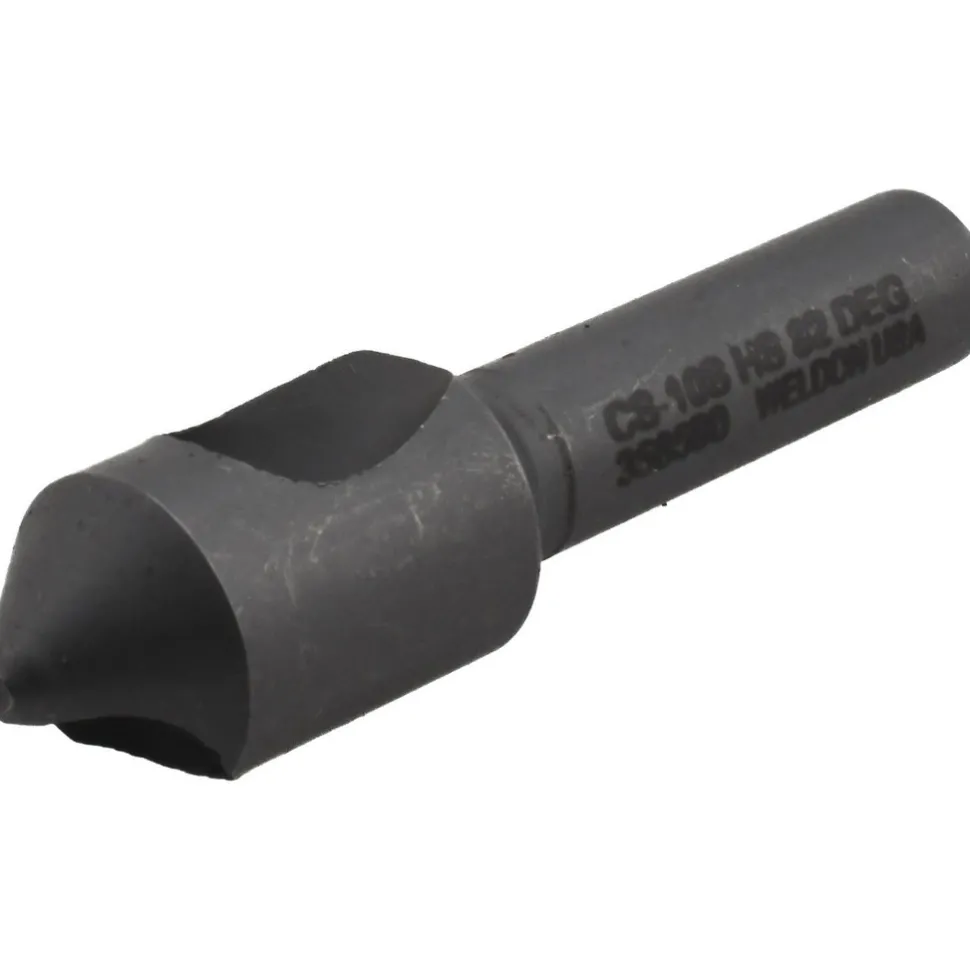 Countersink: 25/64" Head Dia, 82.00 deg Included Angle, 0 Flute, High-Speed Steel, Right Hand Cut