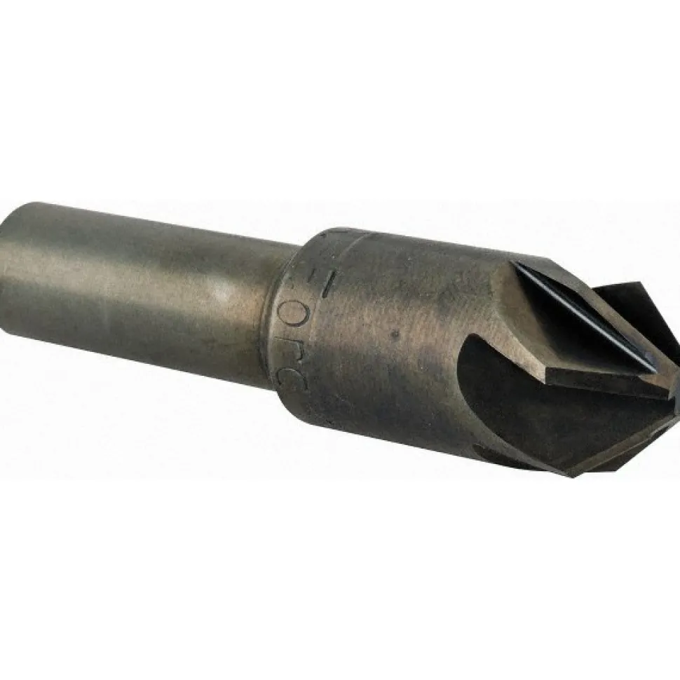 Countersink: 1/2" Head Dia, 82.00 deg Included Angle, 6 Flute, High-Speed Steel, Right Hand Cut