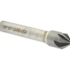 Countersink: 1/2" Head Dia, 82.00 deg Included Angle, 6 Flute, Solid Carbide, Right Hand Cut