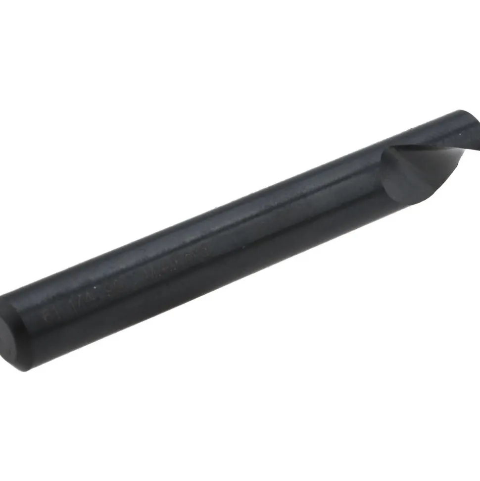 Countersink: 1/4" Head Dia, 90.00 deg Included Angle, 1 Flute, High-Speed Steel, Right Hand Cut