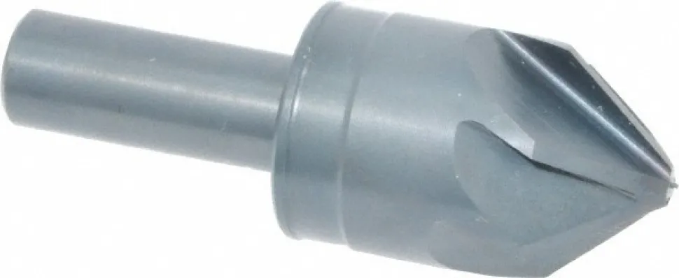 Countersink: 1" Head Dia, 82.00 deg Included Angle, 6 Flute, High-Speed Steel, Right Hand Cut