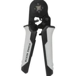 Crimpers: Handle Style: Dual Material; Type: Ratcheting Crimper; Crimper Type: Ferrule; Maximum Wire Gauge: 22