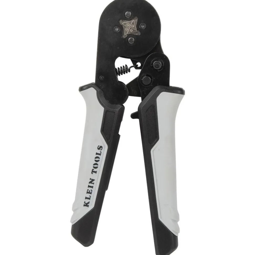 Crimpers: Handle Style: Dual Material; Type: Ratcheting Crimper; Crimper Type: Ferrule; Maximum Wire Gauge: 22