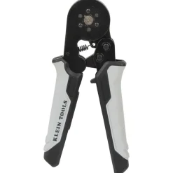 Crimpers: Handle Style: Dual Material; Type: Ratcheting Crimper; Crimper Type: Ferrule; Maximum Wire Gauge: 22