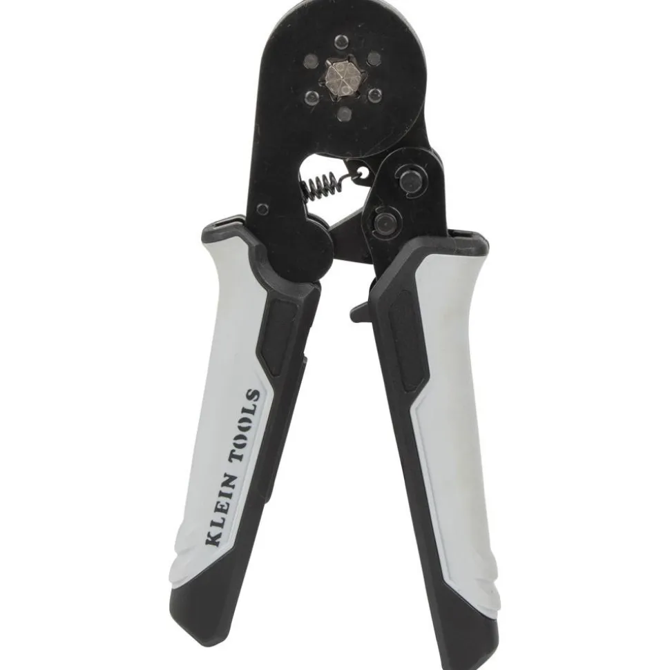 Crimpers: Handle Style: Dual Material; Type: Ratcheting Crimper; Crimper Type: Ferrule; Maximum Wire Gauge: 22