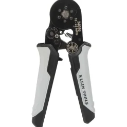 Crimpers: Handle Style: Dual Material; Type: Ratcheting Crimper; Crimper Type: Ferrule; Maximum Wire Gauge: 22