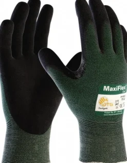 Cut, Puncture & Abrasion-Resistant Gloves: ATG 34-8743, Cut A2, Puncture 1, Abrasion 3, 15 ga, Size Large, 9-1/4" Long