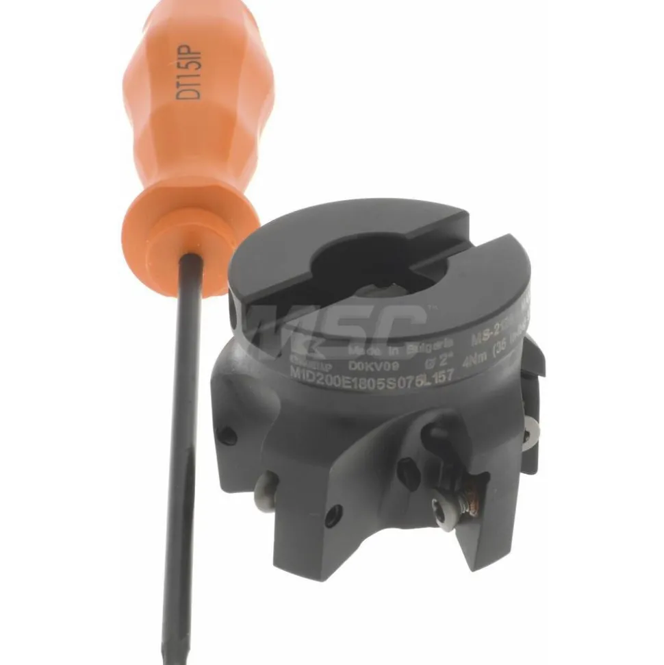 2" Cut Dia, 3/4" Arbor Hole Dia, 18.03mm Max Depth, Indexable Square-Shoulder Face Mill