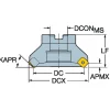 2" Cut Dia, 3/4" Arbor Hole Dia, 6.096mm Max Depth, Indexable Square-Shoulder Face Mill