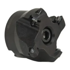 1.97" Cut Dia, 3/4" Arbor Hole, 0.138" Max Depth of Cut, 43° Indexable Chamfer & Angle Face Mill