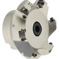 3.15" Cut Dia, 1" Arbor Hole, 0.236" Max Depth of Cut, 45° Indexable Chamfer & Angle Face Mill