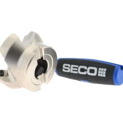 1.97" Cut Dia, 3/4" Arbor Hole, 0.236" Max Depth of Cut, 45° Indexable Chamfer & Angle Face Mill