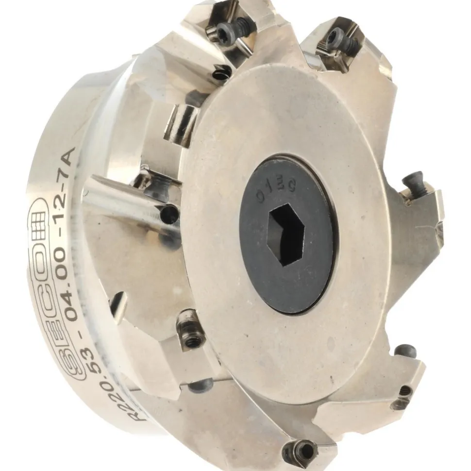 3.94" Cut Dia, 1-1/2" Arbor Hole, 0.236" Max Depth of Cut, 45° Indexable Chamfer & Angle Face Mill