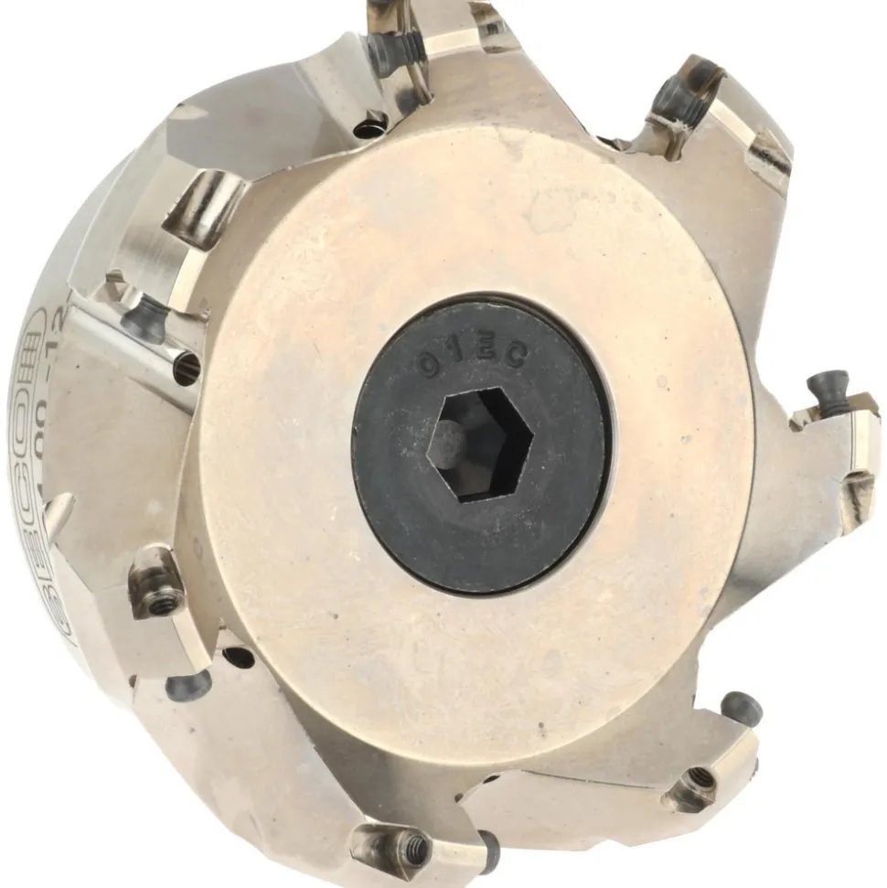 3.94" Cut Dia, 1-1/2" Arbor Hole, 0.236" Max Depth of Cut, 45° Indexable Chamfer & Angle Face Mill