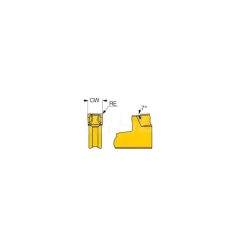 Cutoff Insert: TAGN3MF IC808, Carbide, 3.00 mm Cutting Width, 0.1181" Cutting Width